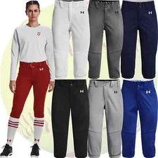 Under Armour Women's UA Utility Softball Pants Dual Knees & Upper Back 1375665