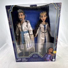 Mattel Disney Wish King Magnifico Queen Amaya of Rosas 2-Pack Fashion Dolls