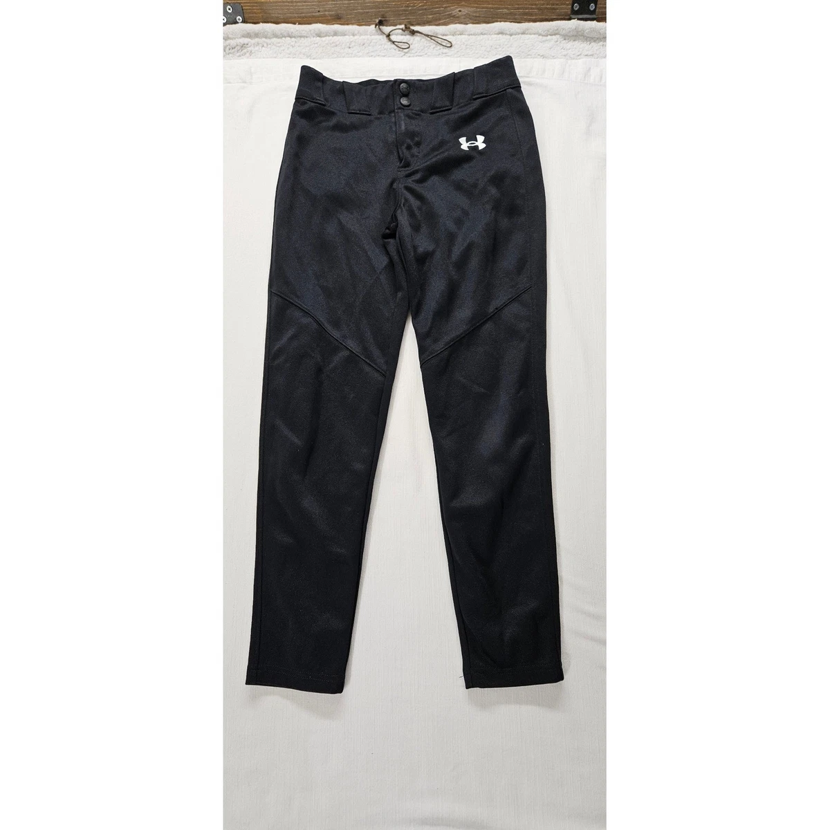 Under Armour Jungen schwarze Baseballhose Jugend Medium HeatGear Sporthose