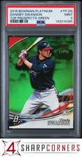 2016 BOWMAN PLATINUM TOP PROSPECTS GREEN DANSBY SWANSON RC #/99 POP 1 PSA 9