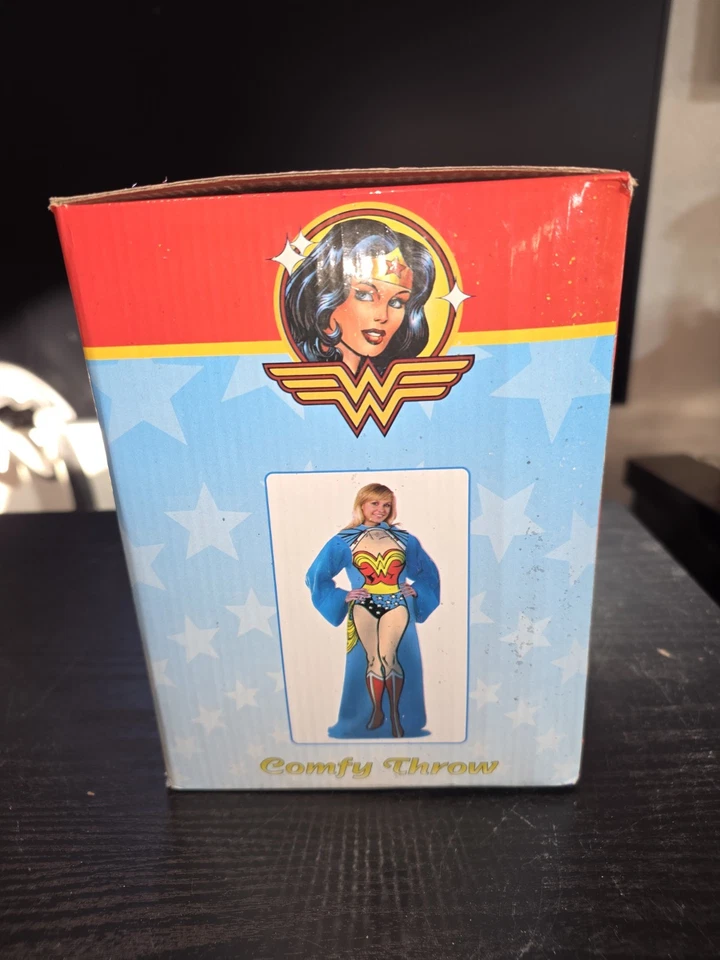 DC Comics Elite Wonder Woman Adult Comfy Throw Blanket With Sleeves 48”x 71” - Image 4 of 4