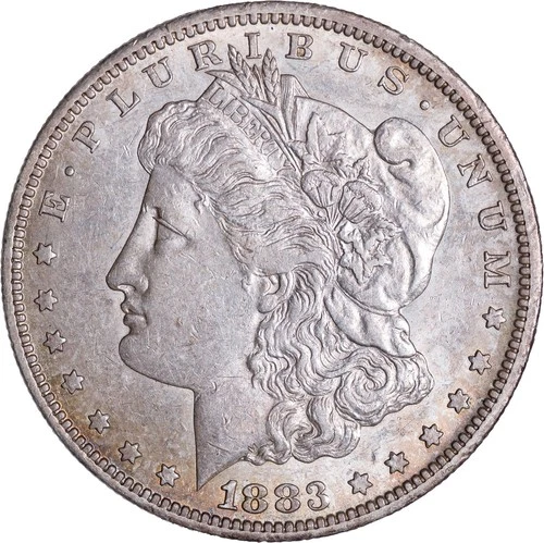 1883-CC Morgan Silver Dollar - AU Condition