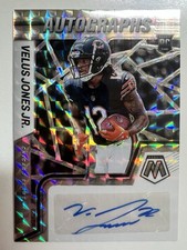 2022 Panini Mosaic Velus Jones Jr. Auto Mosaic RC #RAM-VJ Bears Rookie