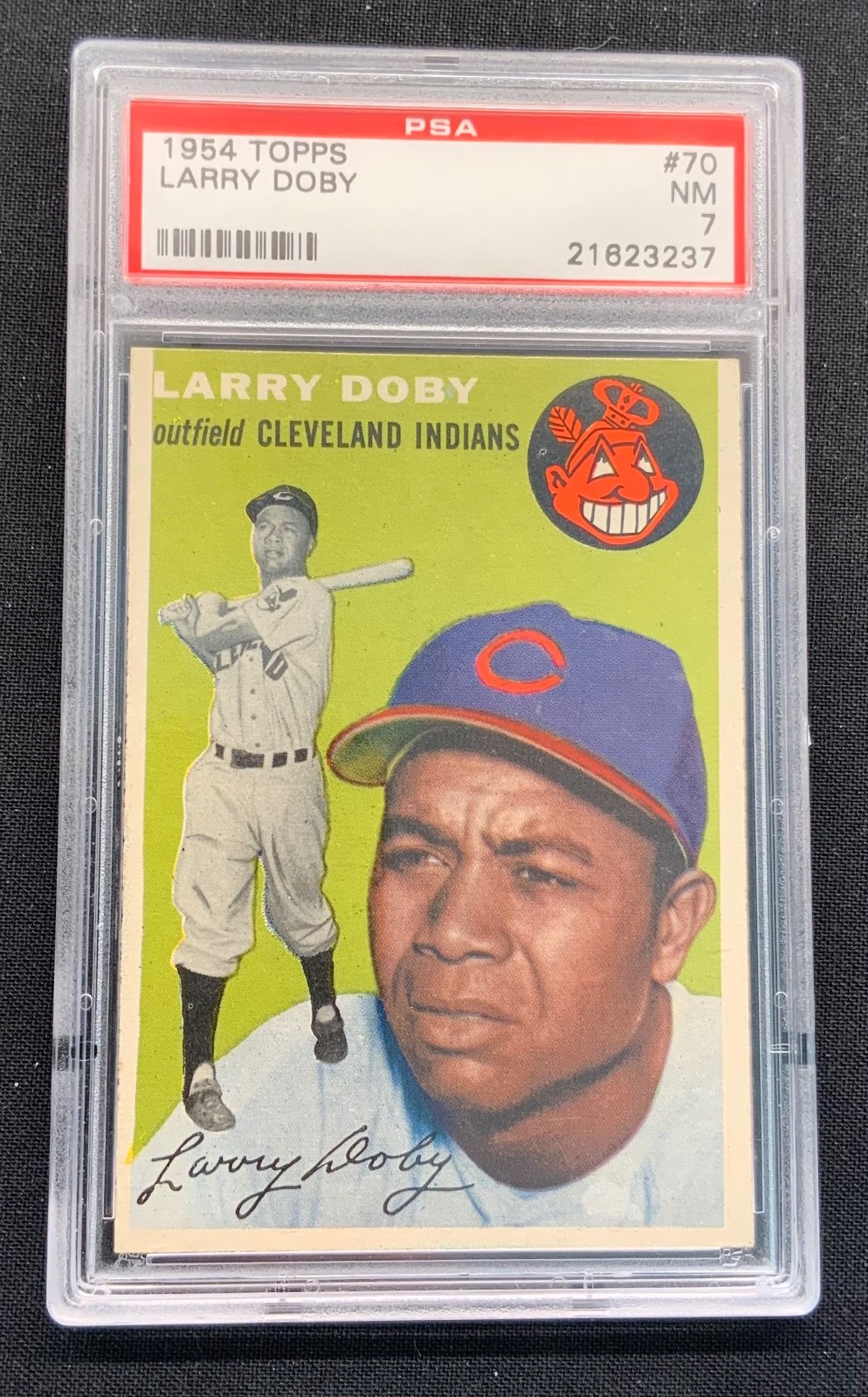1954 TOPPS BASEBALL #70 LARRY DOBY PSA 7