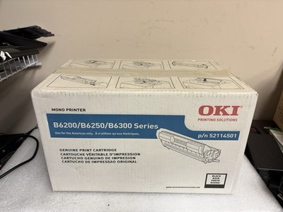 OKI Factory Sealed Genuine Black Toner Cartridge OKI Data B6200 B6250 B6300