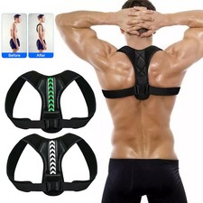 Adjustable Posture Corrector Low Back Support Shoulder Brace Belt For Men Women