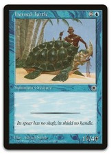 Horned Turtle (LP) Portal POR Magic MTG