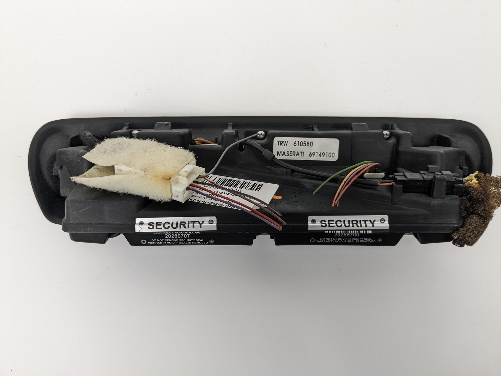 03-12 Maserati Quattroporte M139 Upper Top Overhead Alarm Control Switch OEM