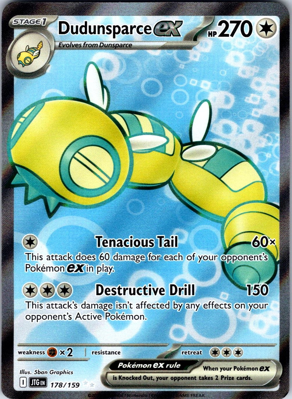 Dudunsparce ex Ultra Rare SV09: Journey Together 178/159 NM