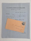 1877 antique NEW YORK CENTRAL & HUDSON RR HAY SHEDS GRAIN ANNOUNCEMENT ENV — photo 1