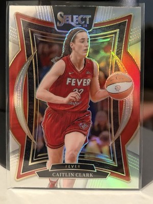 2025 WNBA Select Basketball Silver Prizm Parallel Caitlin Clark Fever