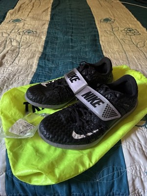 Nike Zoom TJ Elite Triple Jump Track Spikes, Size 9, Black/White/Indigo Fog