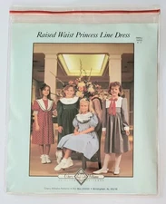 CHERY WILLIAMS RAISED WAIST PRINCESS LINE DRESS PATTERN SZS. 4 THRU 7,  UNCUT