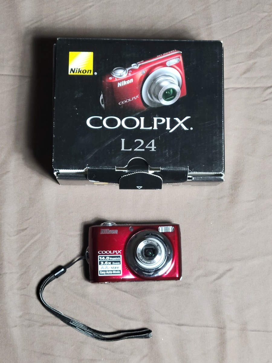 Nikon COOLPIX L24 14.0MP Digital Camera - Red READ 18208262403| eBay