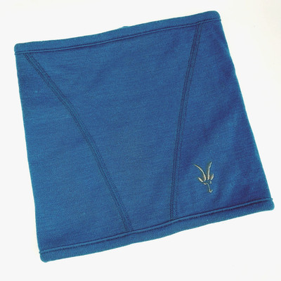 Ibex Merino Wool Neck Gaiter Scarf Warm Winter Blue Logo Adult One Size