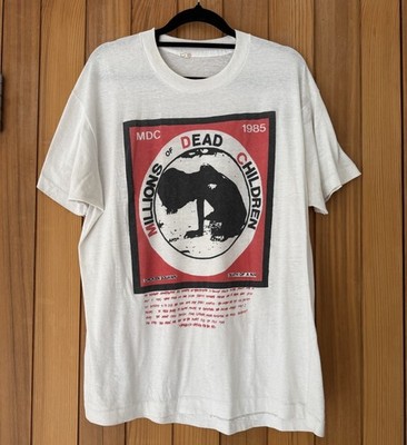 MDC Millions of Dead Children Tシャツ 1985 MDC Millions Of Dead Children Cops Vtg 1985 Single Stitch Punk