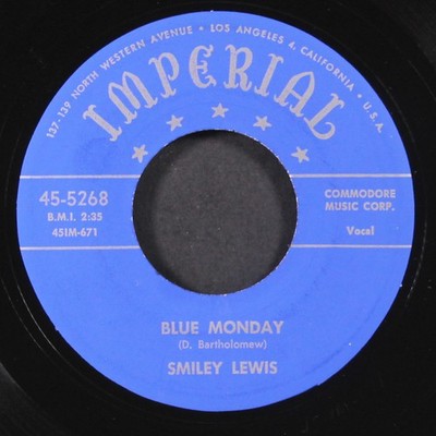 Smiley Lewis: Down The Road / Blue Monday Imperial 7'' Single 45 U/min