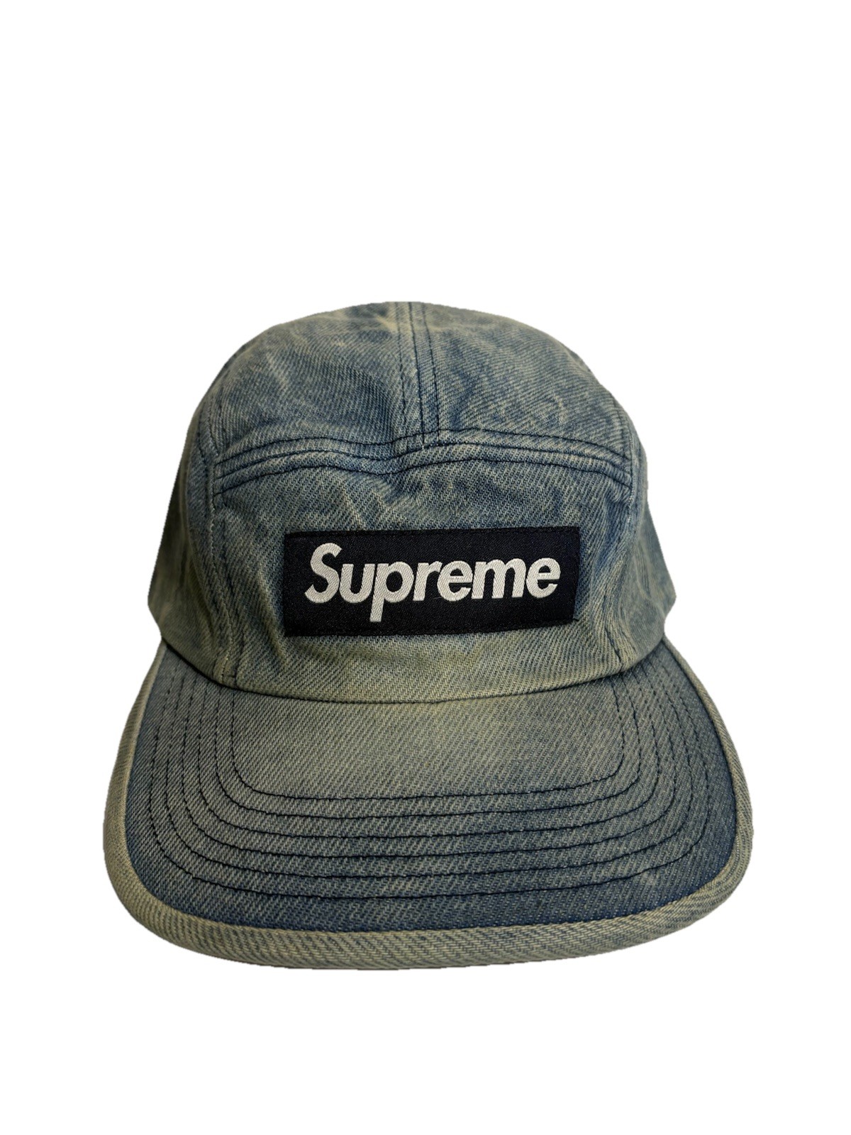 Supreme Washed Chino Twill Camp Cap denim FW25