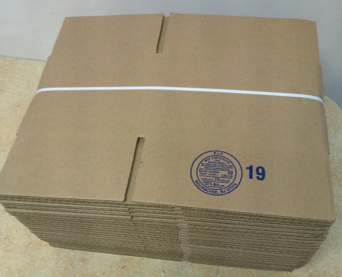 8x6x5  Cardboard Paper Boxes Corrugated Shipping Boxes   32 ECT  25/bndle  "#19"