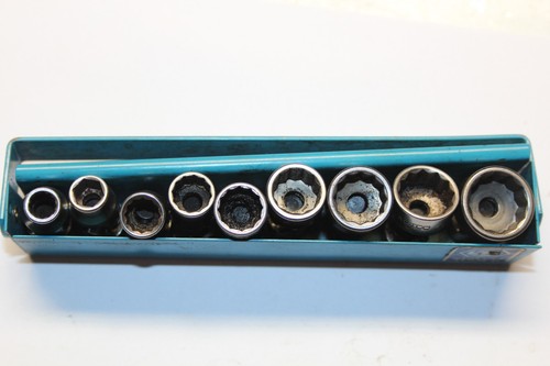 MATCO TOOLS 9 PIECE 1/4 DRIVE METRIC SWIVEL SOCKET SET 12 POINT USA - Picture 5 of 6