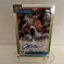 2025 Topps Series 1 1990 Topps Baseball Autographs Jake Bloss Auto RC 90A-JB
