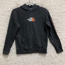 The North Face Hoodie Large Youth Black Camp Pullover Graphic Sweatshirt Boys L