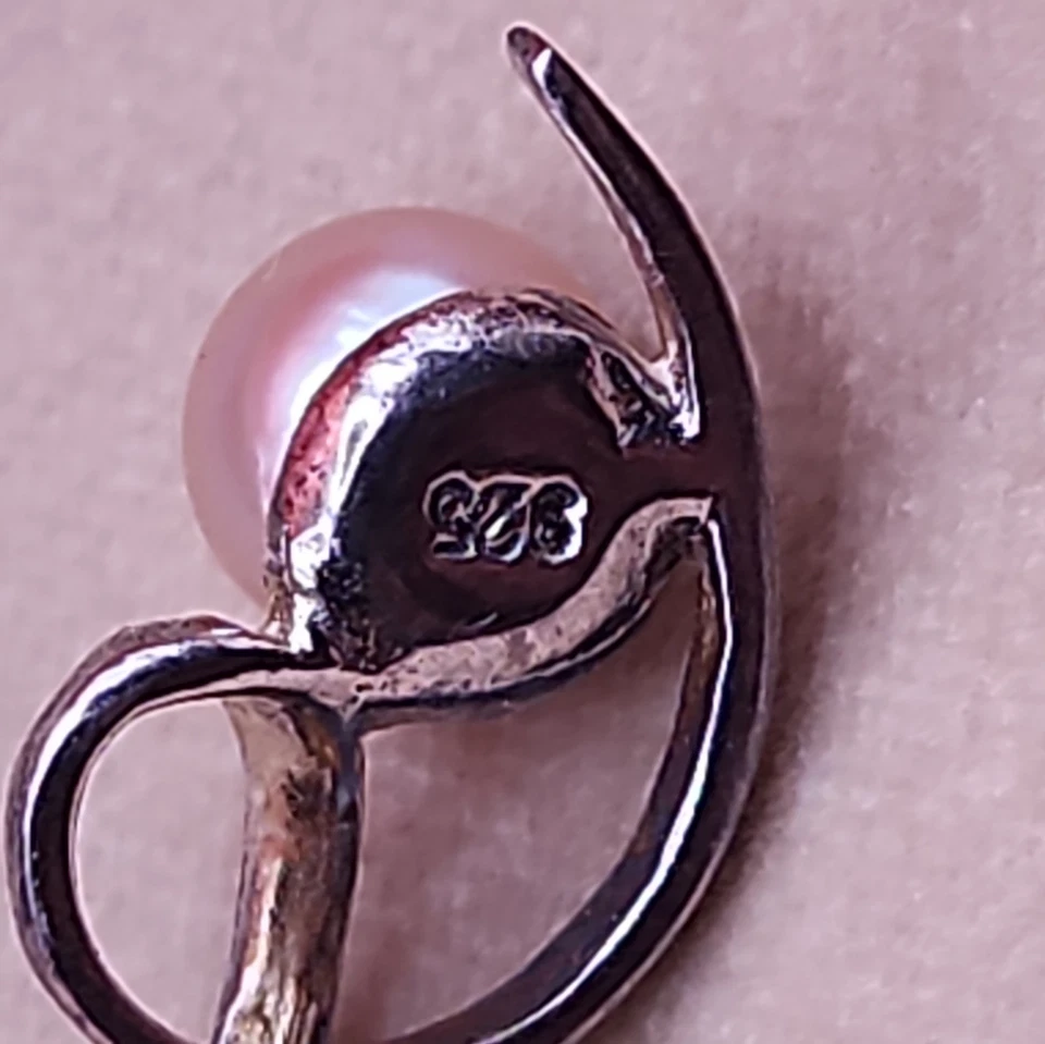 Colar corrente pingente pérola água doce prata esterlina 925 Vantel - Imagem 3 de 4