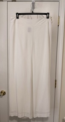 Rafaella Studio Wide Leg White Pants