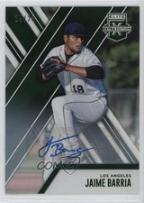 2017 Panini Elite Extra Edition Emerald Auto 24/25 Jaime Barria #100 Auto me2