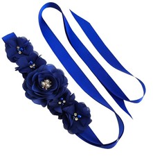 Pearl Sash for Flower Girl Dress Bridal Wedding Bridesmaid Dress Sash Belt Fl...