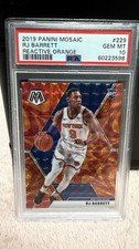 2019-20 Panini Mosaic RJ Barrett #229 Reactive Orange Prizm RC PSA 10