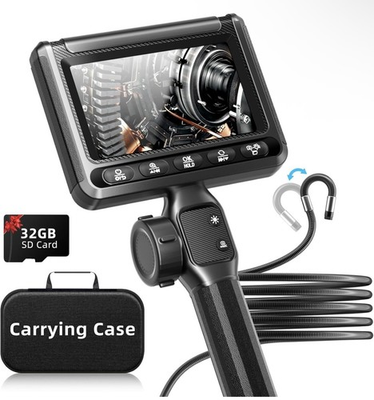 #ad 4.3in IPS LCD Digital Inspection Camera 1080P Waterproof Semi Rigid LEDs $50.00