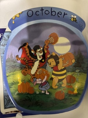 Bradford Exchange Disney Winnie the Pooh Whole Year Through OCTOBER Month Plate