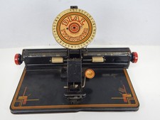 Vintage 1920's Art Deco, Tin Litho Toy Dial Typewriter MARX Toy Co.