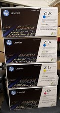HP 213X C/M/Y/ W2133X High Yield Toner Lot Of 4 Color Laser 5800dn 5700dn
