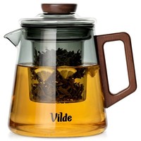 Teezubereiter Teekanne Glaskanne Wasserkrug Mit Teesieb Deckel 700Ml Glas