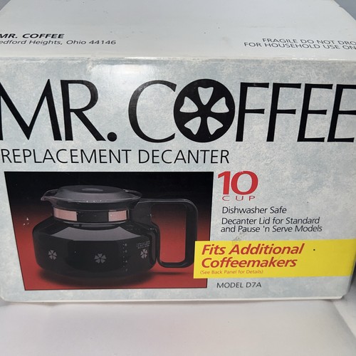 MR COFFEE D-7A Ricambio 10 Tazze Vetro Decanter Caffettiera Coperchio Nuovo Scatola Aperta - Foto 4 di 15