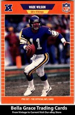 1989 Pro Set #241 Wade Wilson Minnesota Vikings NFL Football