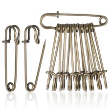 30 Pcs 2 Inch Heavy Duty Safety Pins, Large Safety Pins Brass Big Blanket Pin...