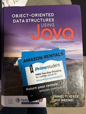 Object-Oriented Data Structures Using Java by Daniel T. Joyce, Chip Weems and...