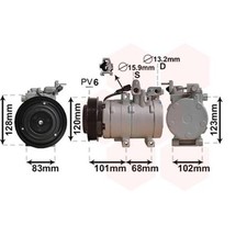 Kompressor Klimaanlage für Hyundai Trajet 2.7 V6 2.0 CRDi Santa Fé