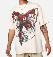 Loiter X Marvel Men's Spider-Man Venom Carnage T-Shirt Off White Size XL NWT