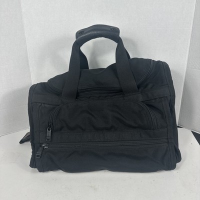 Tumi Duffel Canvas Bag Luggage Travel Duffle USA Made 14  *NEEDS CLEAN* No Strap