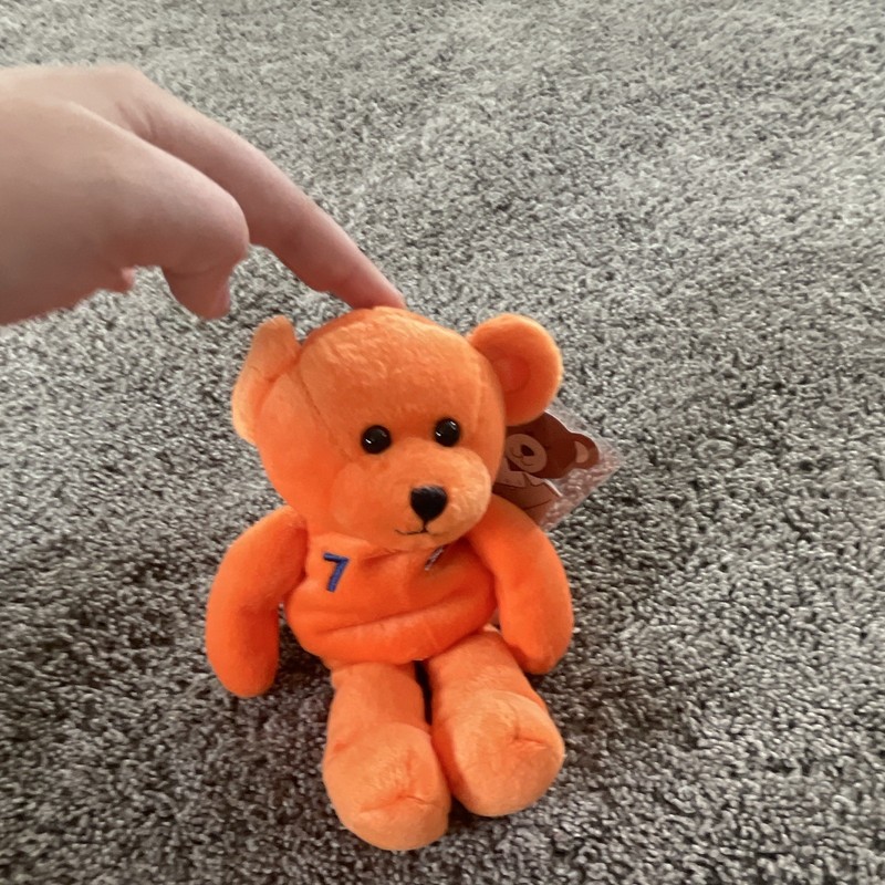 Famous Legends John Elway Orange Bear Plush w/ Hang Tag LE #03145/36000