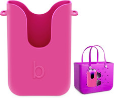 Silicone Phone Holder for Bogg Bags, Compatible Phone Case Attachment, Beach Tot