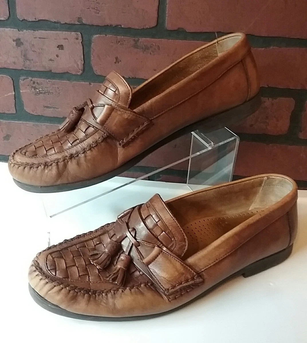 GIORGIO BRUTINI Le Glove Leather Tassel Slip On Loafer SHOE Mens 13 D