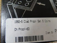 1982-S U.S. Clad Proof Set: Complete 6-Coin Set, Original Packaging SEE!!