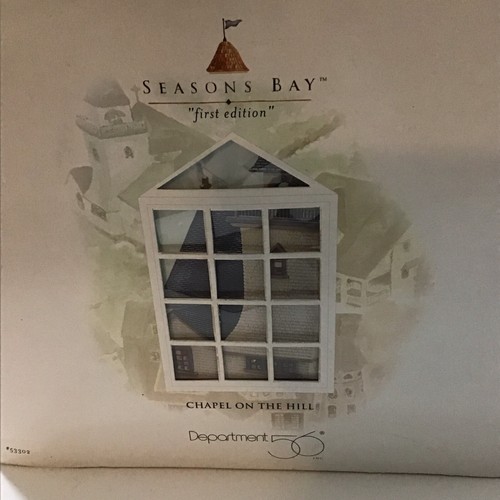 Dept 56 Seasons Bay “Chapel on the Hill” #53402 VTG 1998 New 1st Edition - Picture 10 of 12