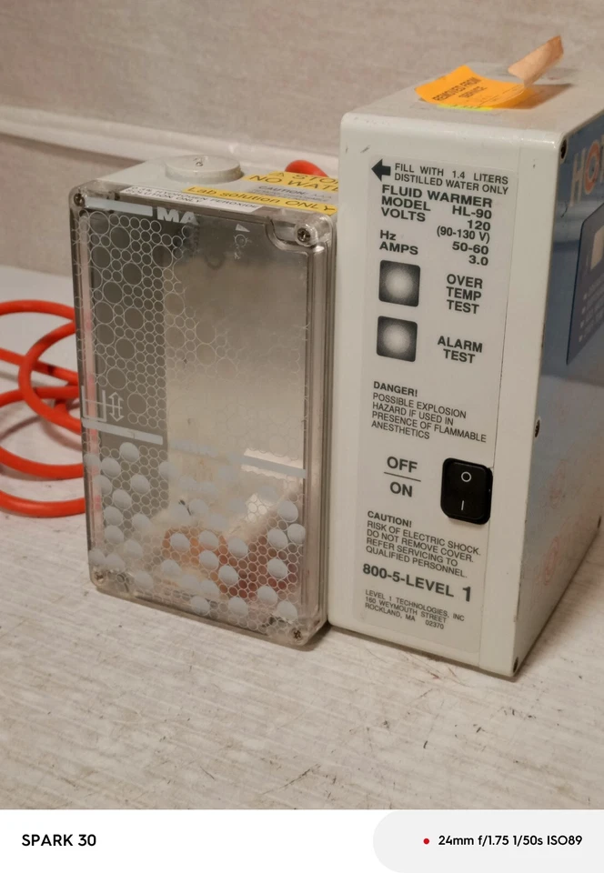 Calentador de fluidos Smiths Medical Level 1 Hotline HL-90 115V Foto 2 de 4