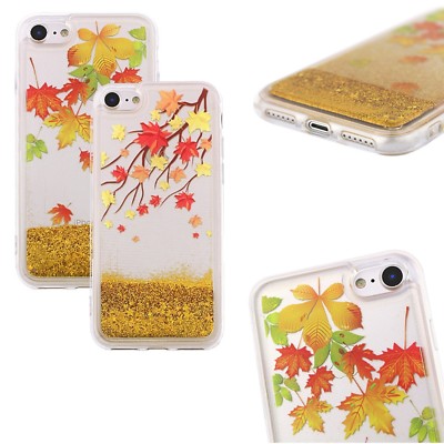 Fun Case Liquid Hülle Handy Herbst Glitter Water Stars Apple iPhone 6 Plus